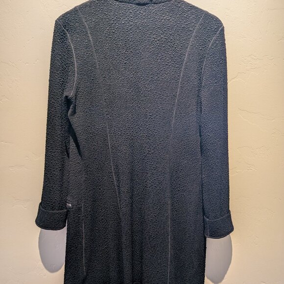 Eva Varro Barcelona Open-Front Jacket Black, size L EUC - Picture 2 of 6